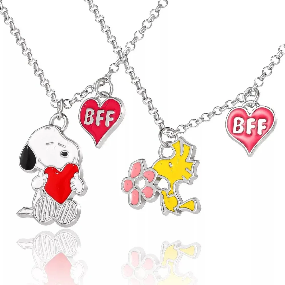Peanuts Snoopy Woodstock BFF Friendship Necklace Bracelet Jewelry Lot New